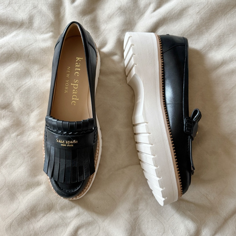 Kate Spade New York Caddy Loafers Black (Size 8) USED LIKE NEW